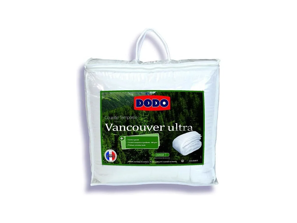 Couette chaude Vancouver ultra 400 g-m² Dodo - Chaude pour un confort optimal-Taille 140x200 cm
