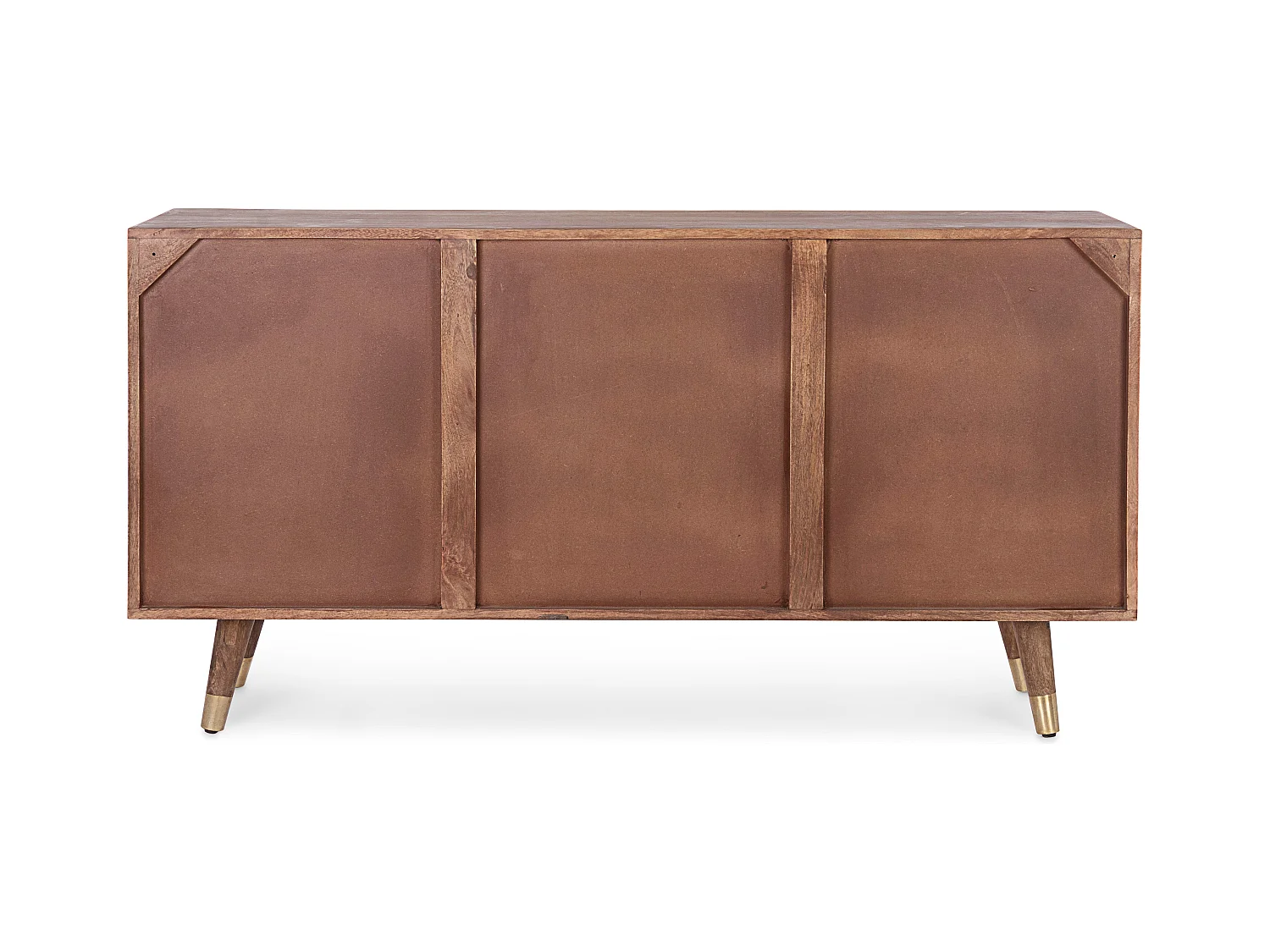 Buffet 2 portes 4 tiroirs multi matières colorées Doki 150cm