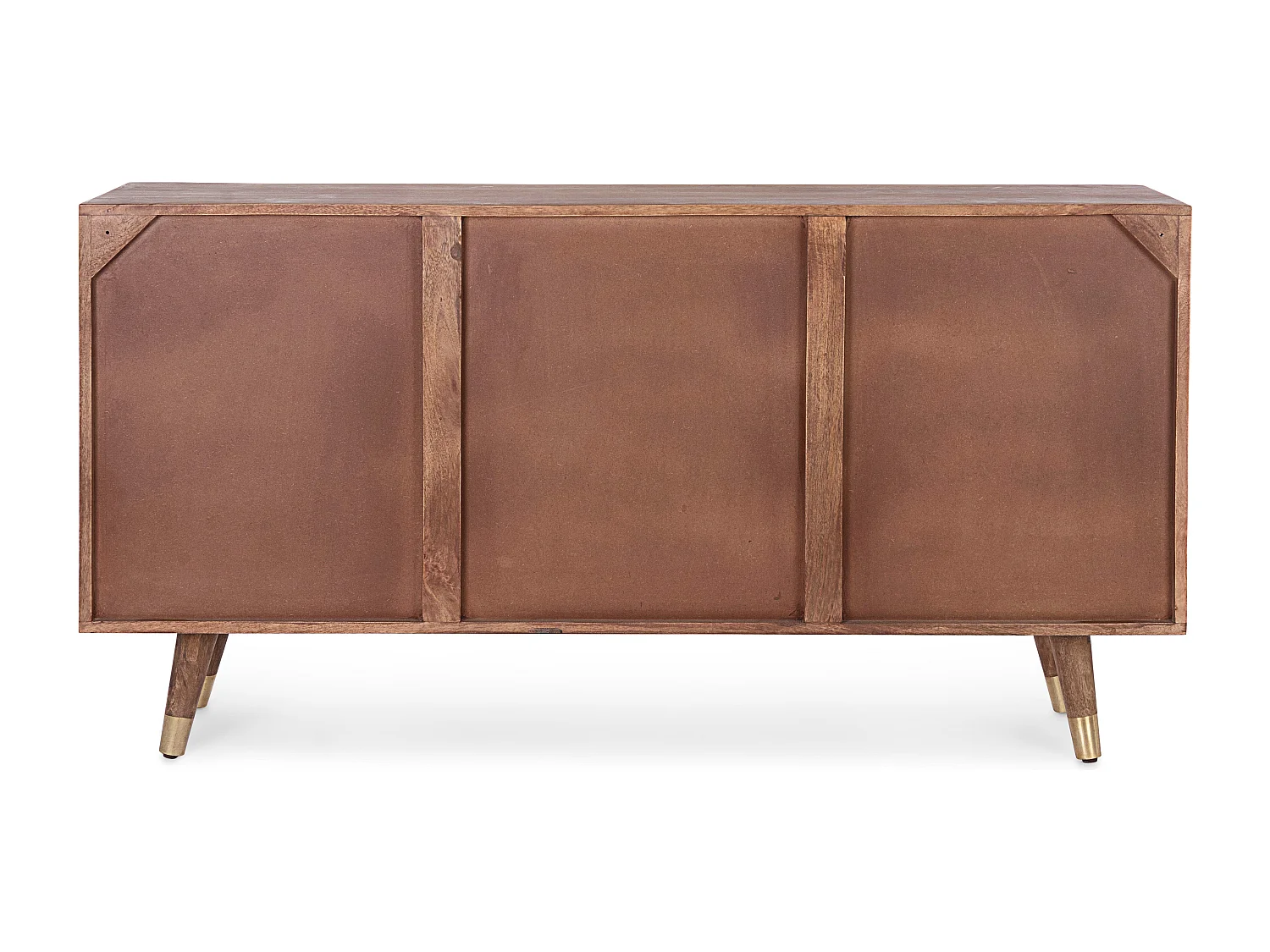 Buffet 2 portes 4 tiroirs multi matières colorées Doki 150cm