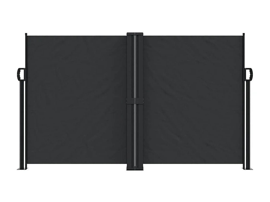 Auvent latéral rétractable noir 140x1000