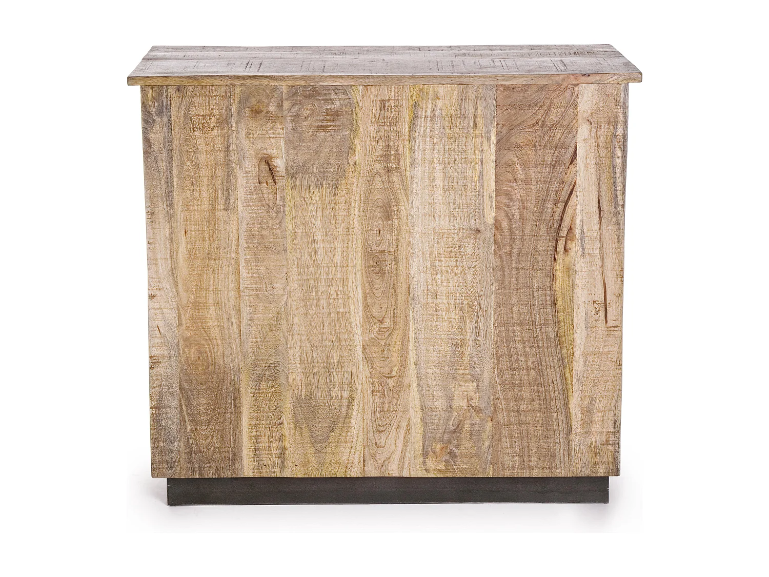 Bahut en bois de manguier 4 tiroirs 1 porte Ely L 90cm
