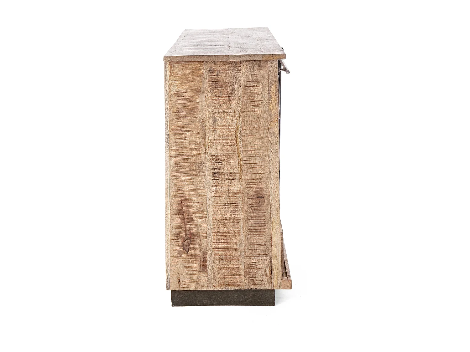 Bahut en bois de manguier 4 tiroirs 1 porte Ely L 90cm