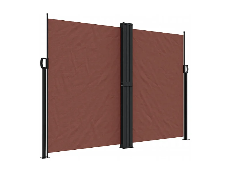 Auvent latéral rétractable marron 180x600