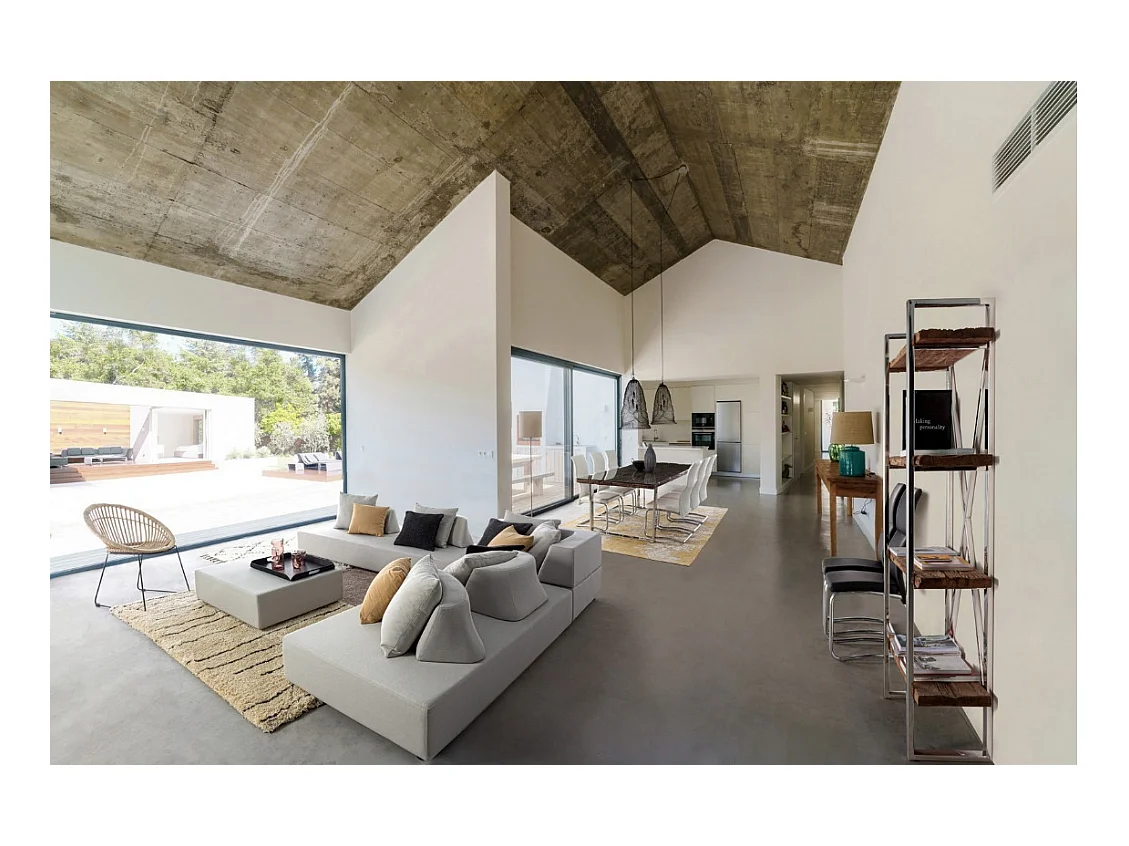 Buffet 2 portes 3 tiroirs en bois massif recyclé sur pieds acier chromé Stany 160cm