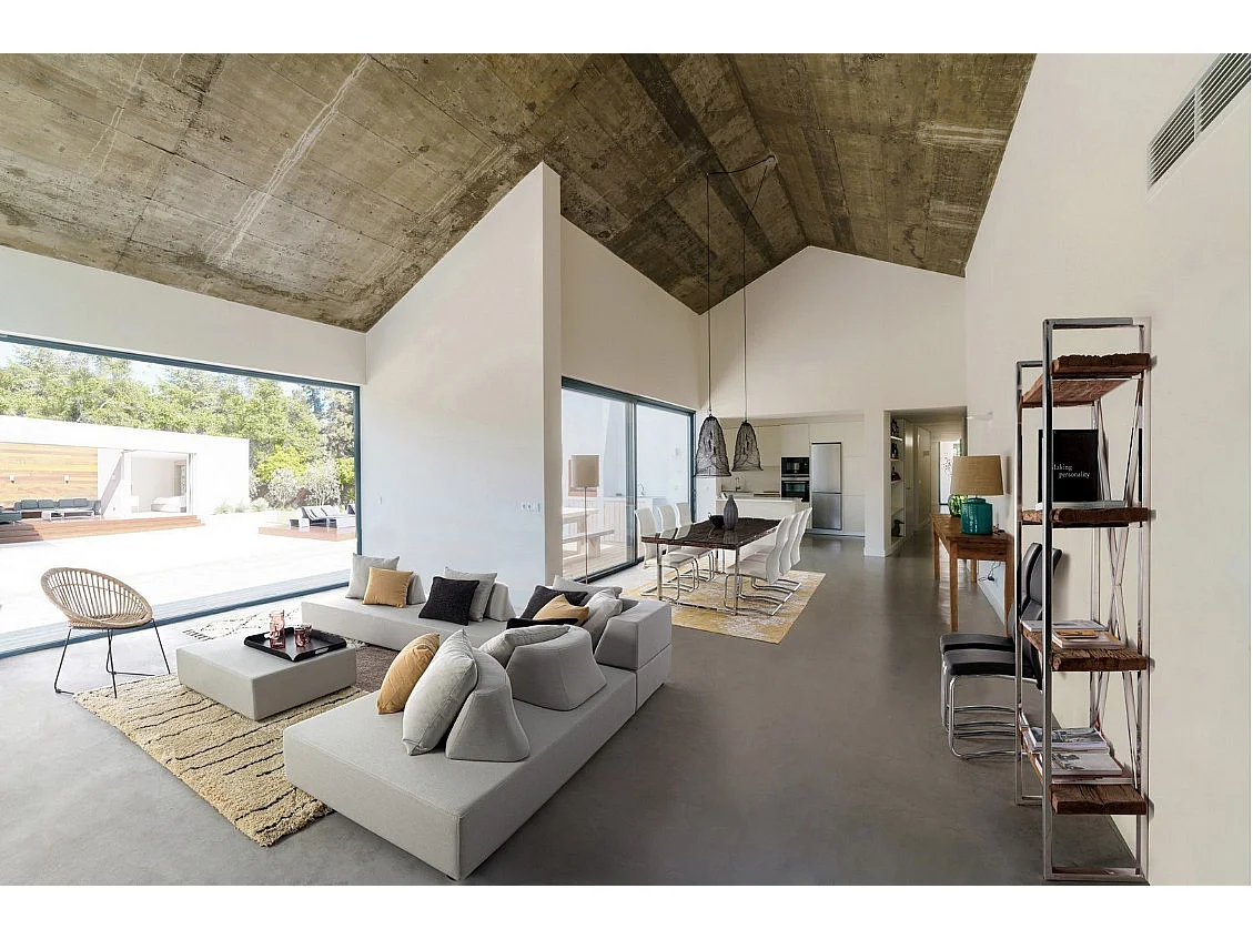 Buffet 2 portes 3 tiroirs en bois massif recyclé sur pieds acier chromé Stany 160cm