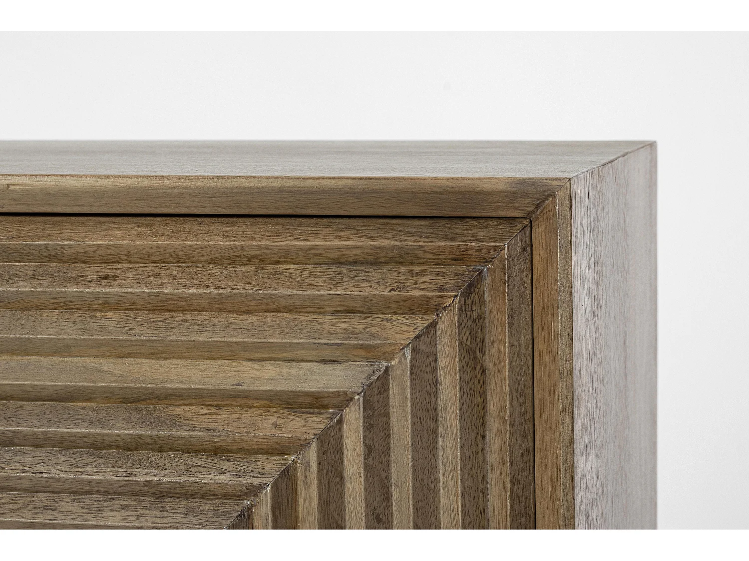 Bahut 4 portes en bois massif naturel de manguier Dary 92cm