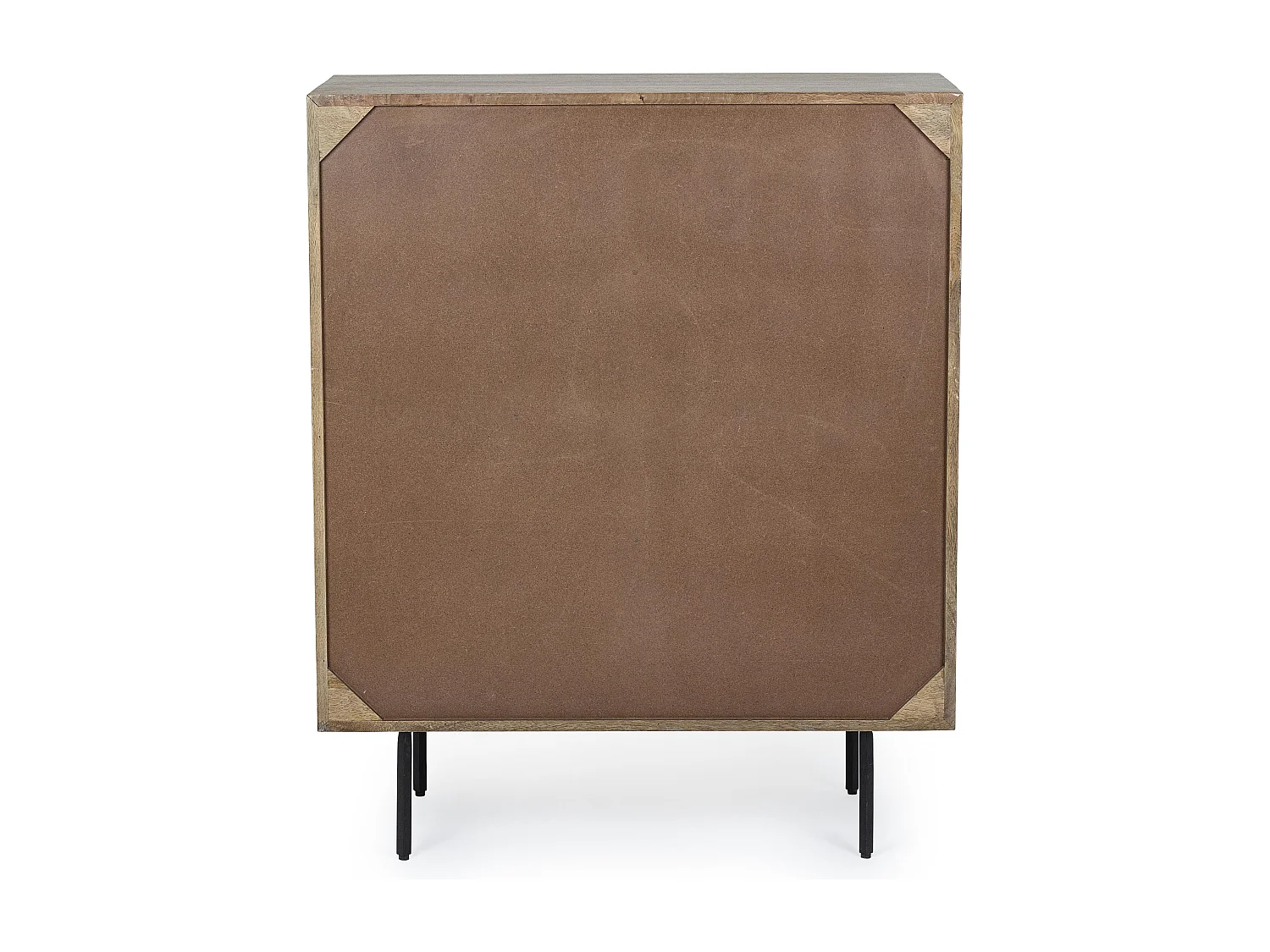 Bahut 4 portes en bois massif naturel de manguier Dary 92cm