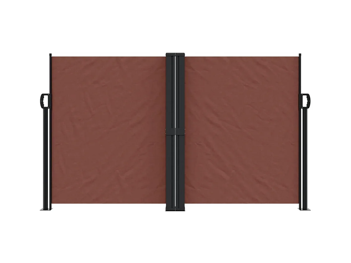 Auvent latéral rétractable marron 140x1000