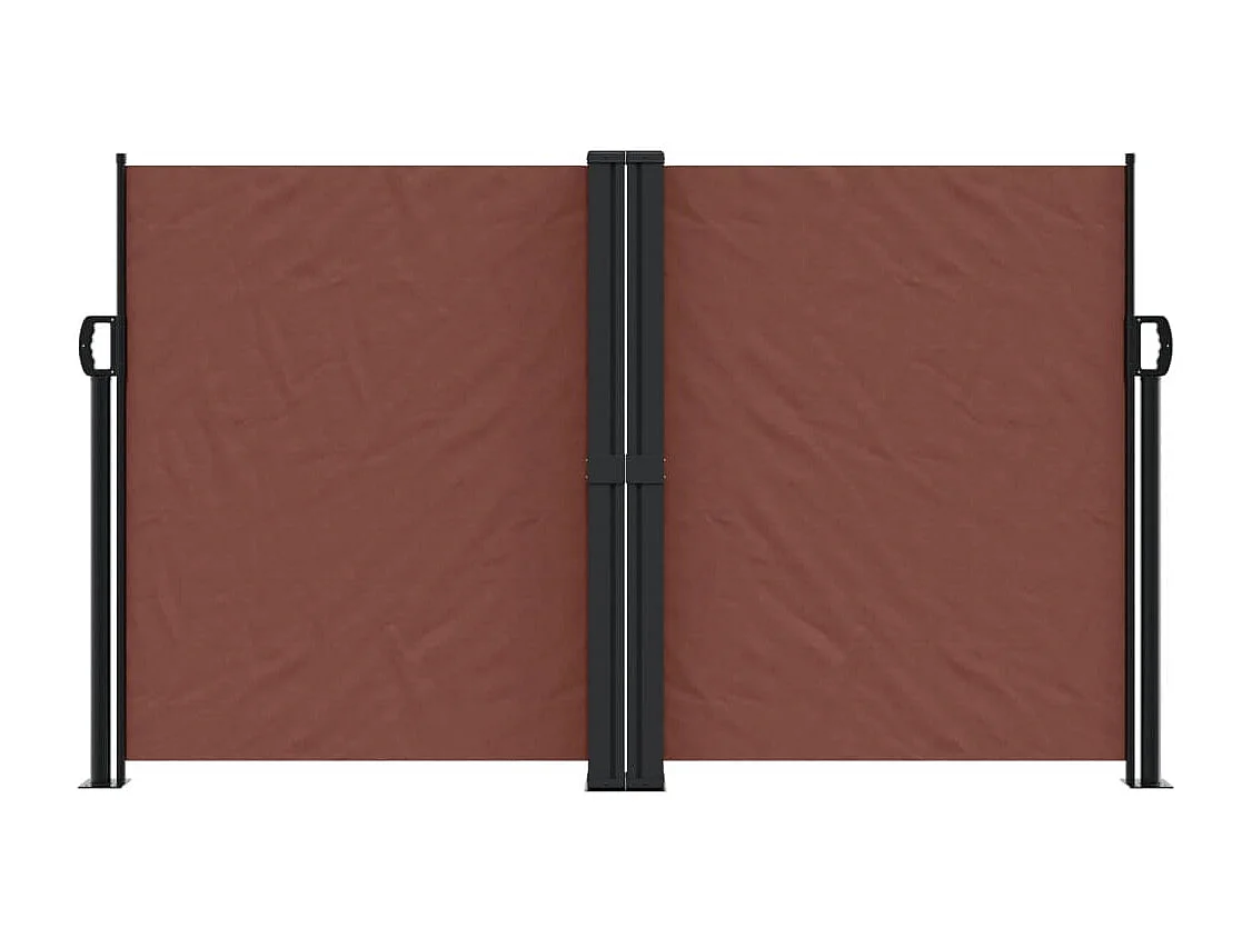 Auvent latéral rétractable marron 140x1000