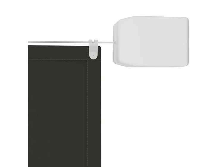 Auvent vertical Anthracite 140x600 Tissu oxford