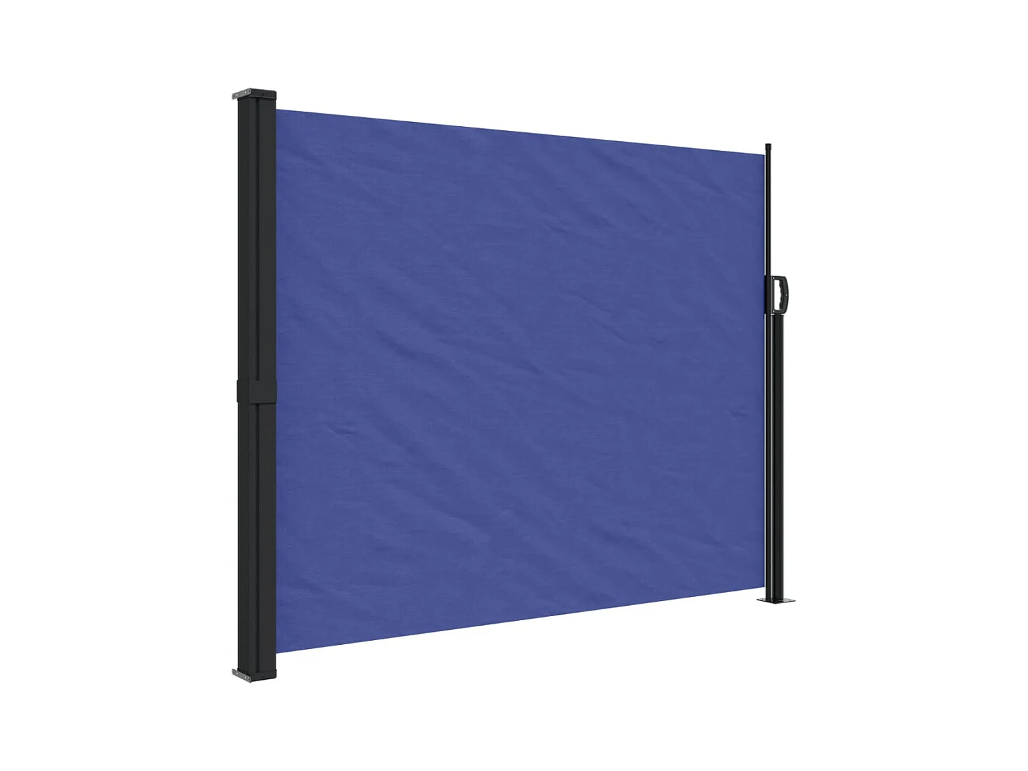 Auvent latéral rétractable bleu 160x600