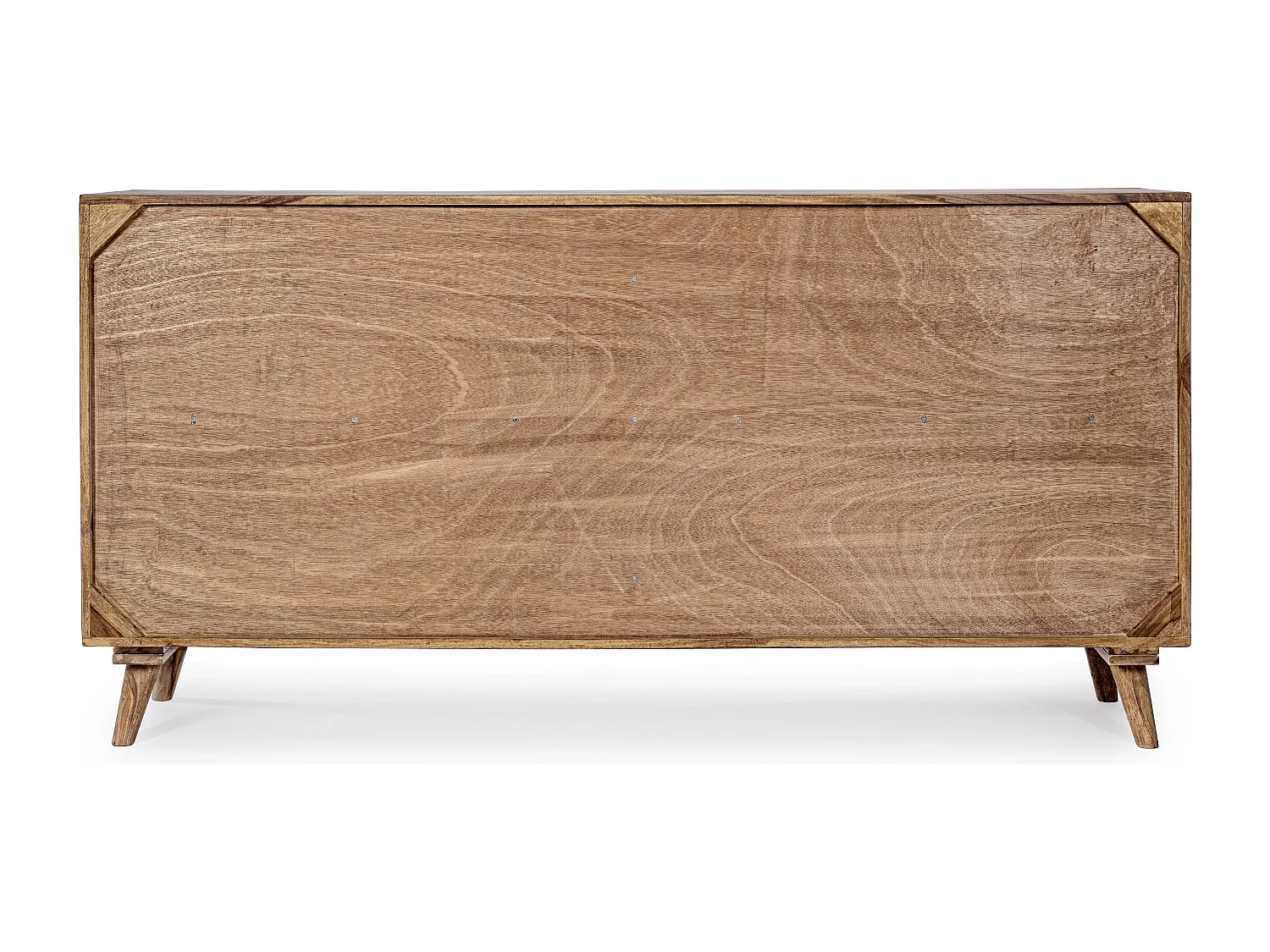 Buffet 4 portes en bois de sheesham naturel Kany 177cm