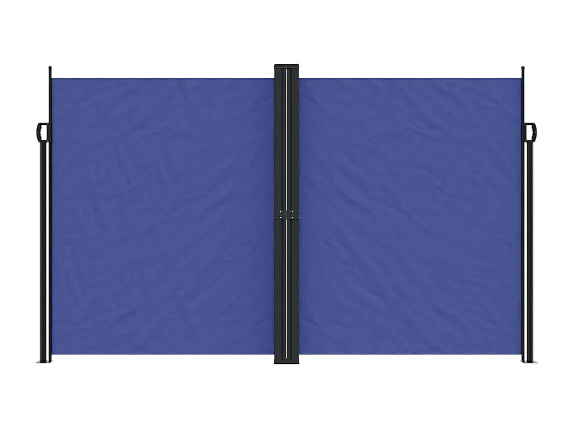 Auvent latéral rétractable bleu 200x600