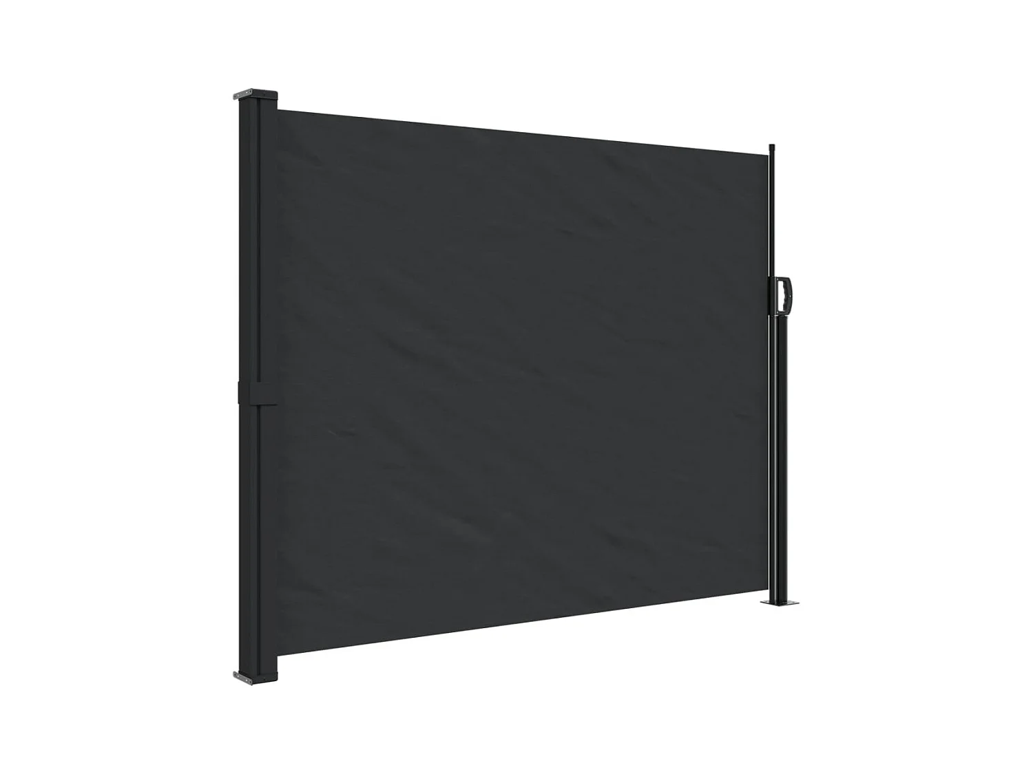 Auvent latéral rétractable noir 160x300