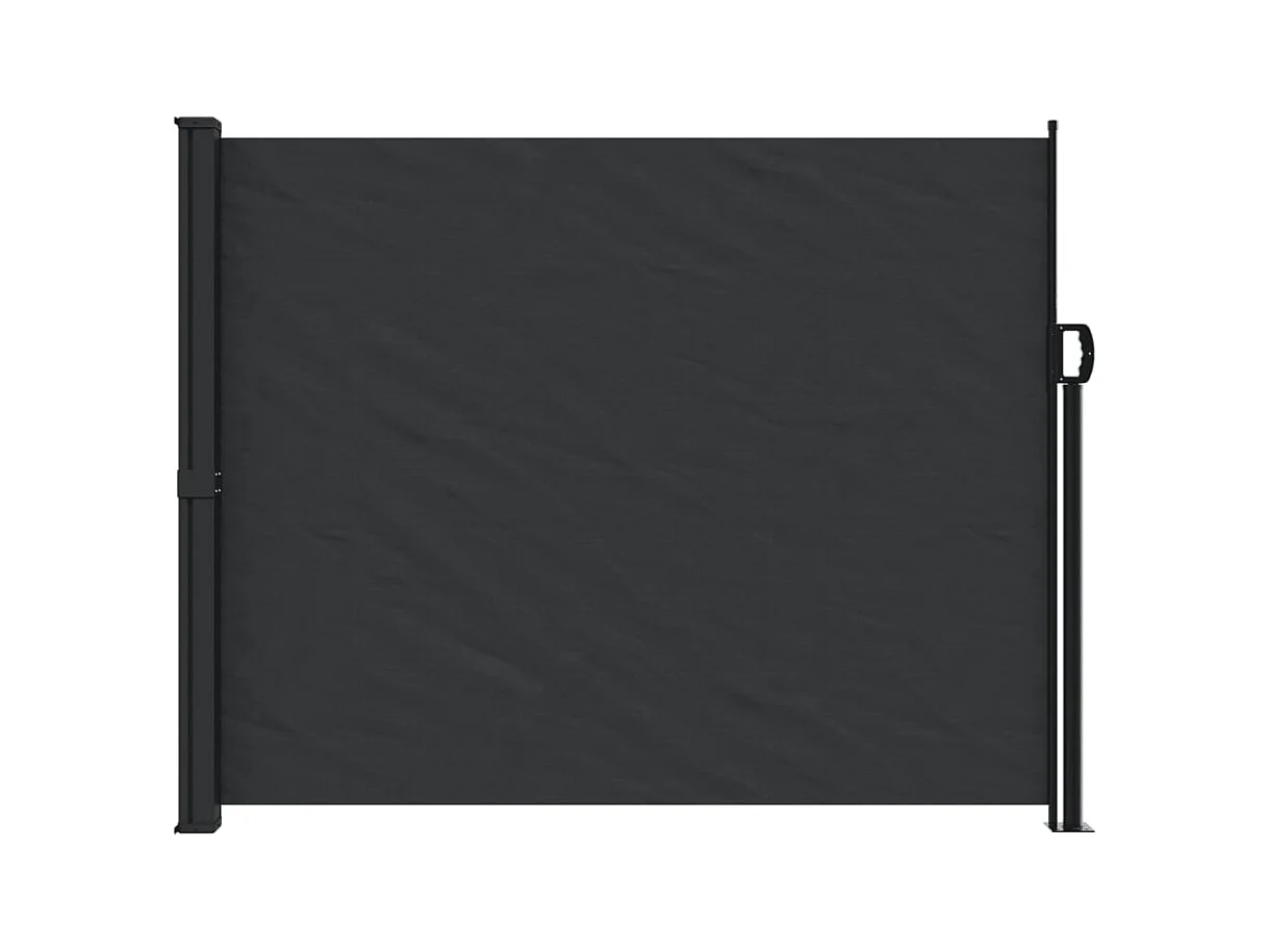 Auvent latéral rétractable noir 160x300