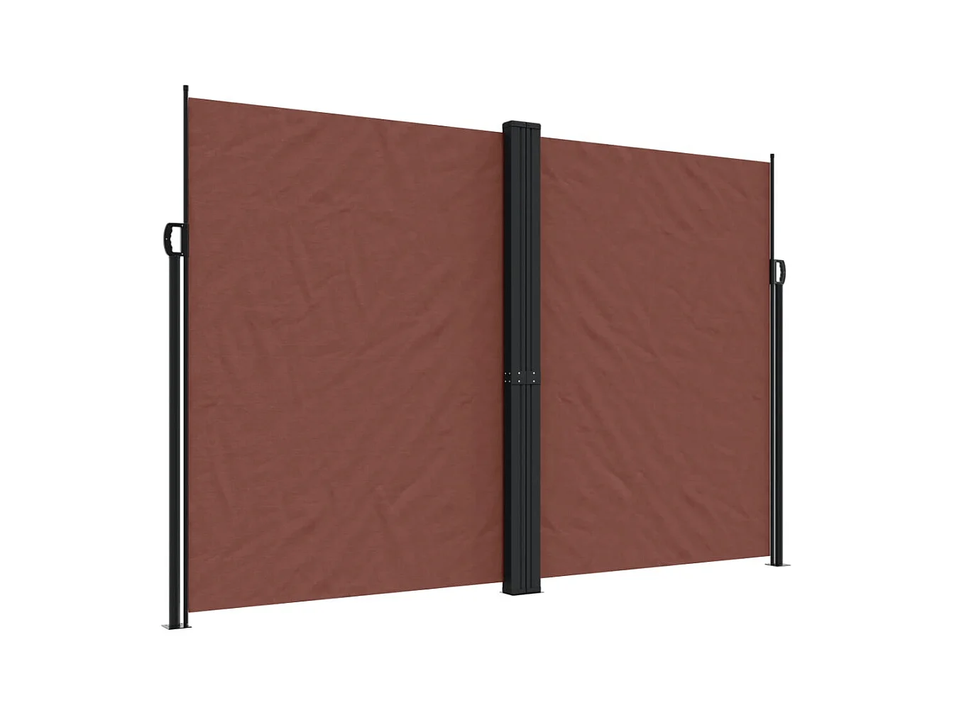 Auvent latéral rétractable marron 220x1000