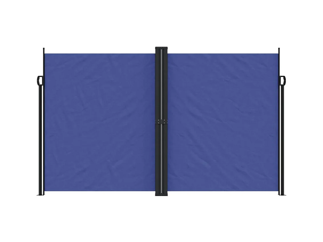 Auvent latéral rétractable bleu 200x600