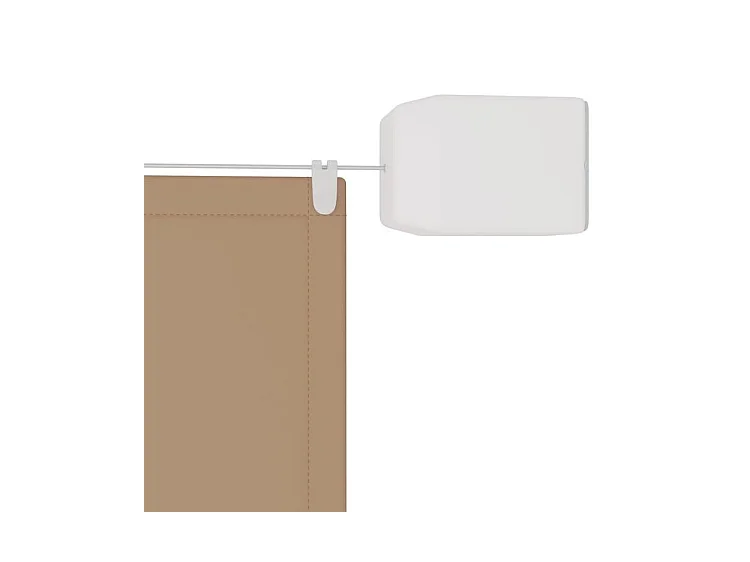 Auvent vertical Taupe 140x800 Tissu oxford