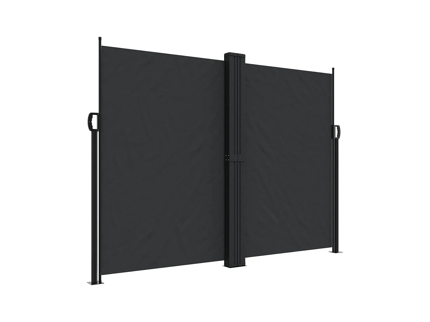 Auvent latéral rétractable noir 180x600