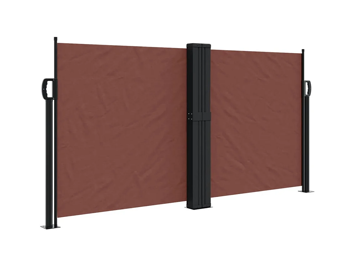 Auvent latéral rétractable marron 120x1000