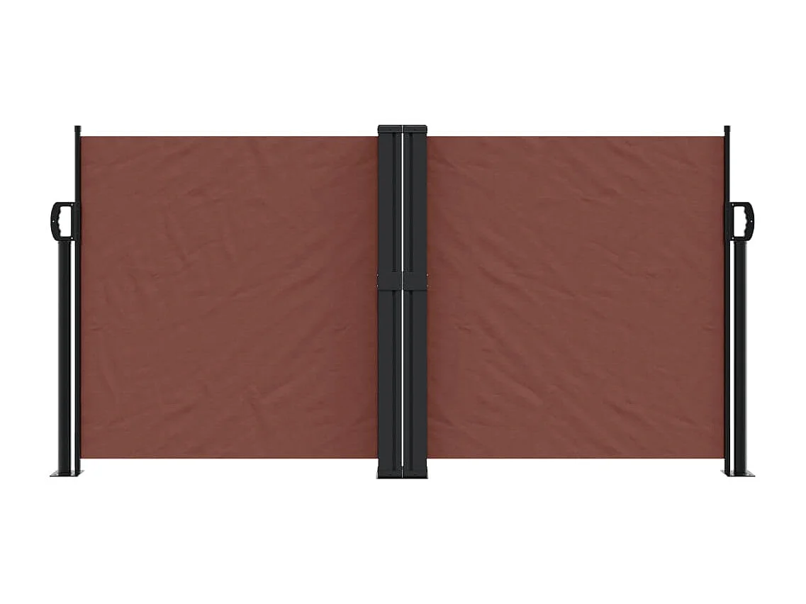 Auvent latéral rétractable marron 120x1000