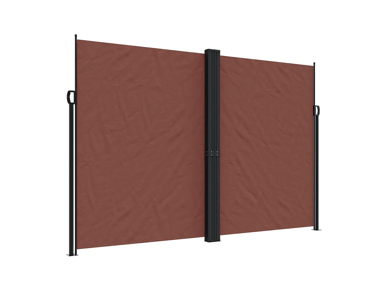 Auvent latéral rétractable marron 220x600