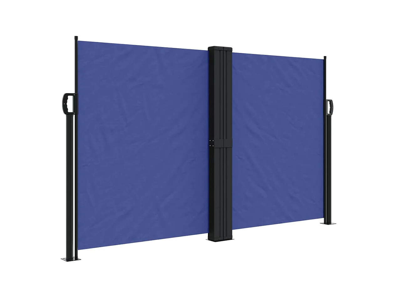 Auvent latéral rétractable bleu 140x1000