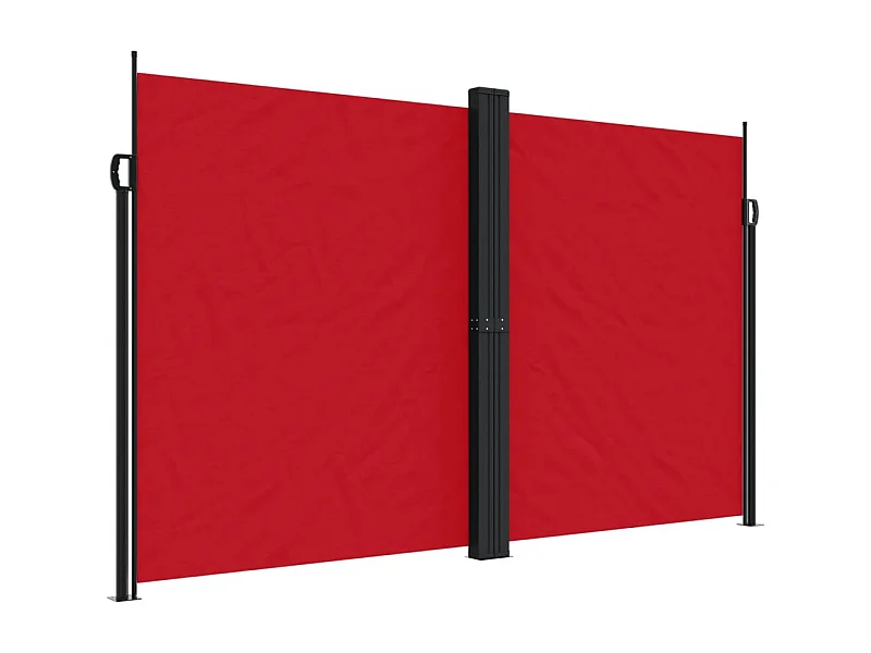 Auvent latéral rétractable rouge 200x600