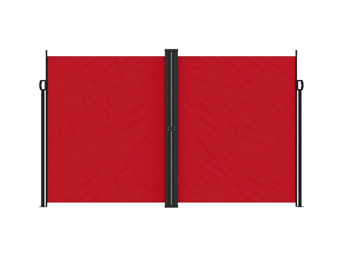 Auvent latéral rétractable rouge 200x600