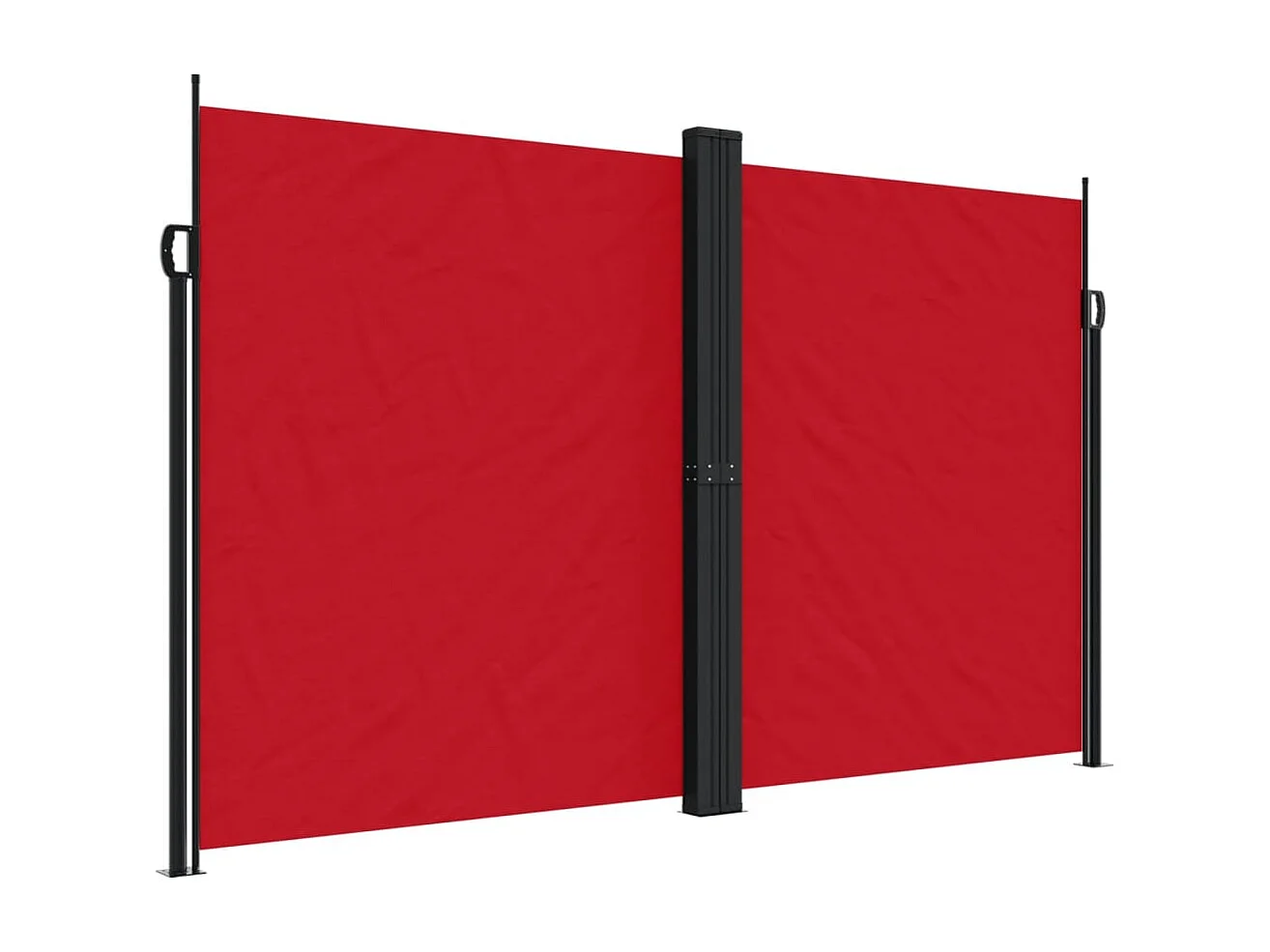 Auvent latéral rétractable rouge 200x600