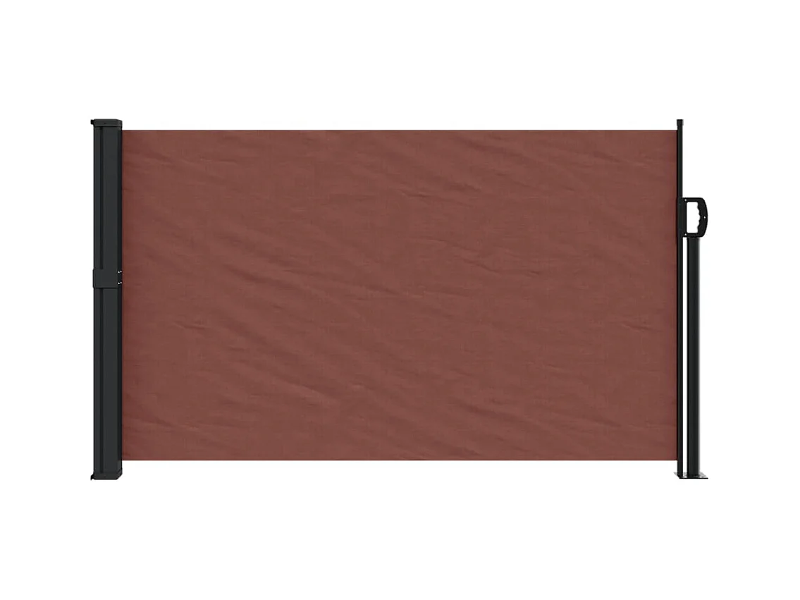 Auvent latéral rétractable marron 120x500