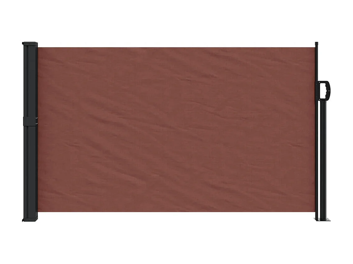 Auvent latéral rétractable marron 120x500