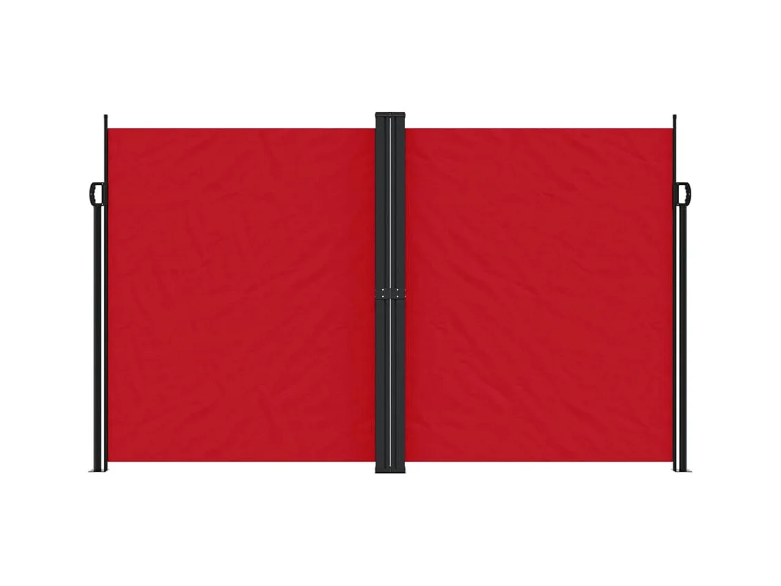 Auvent latéral rétractable rouge 200x1000