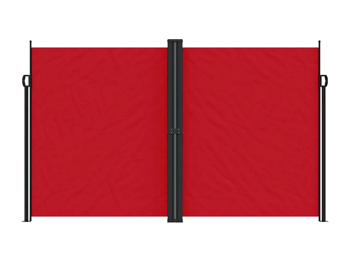 Auvent latéral rétractable rouge 200x1000