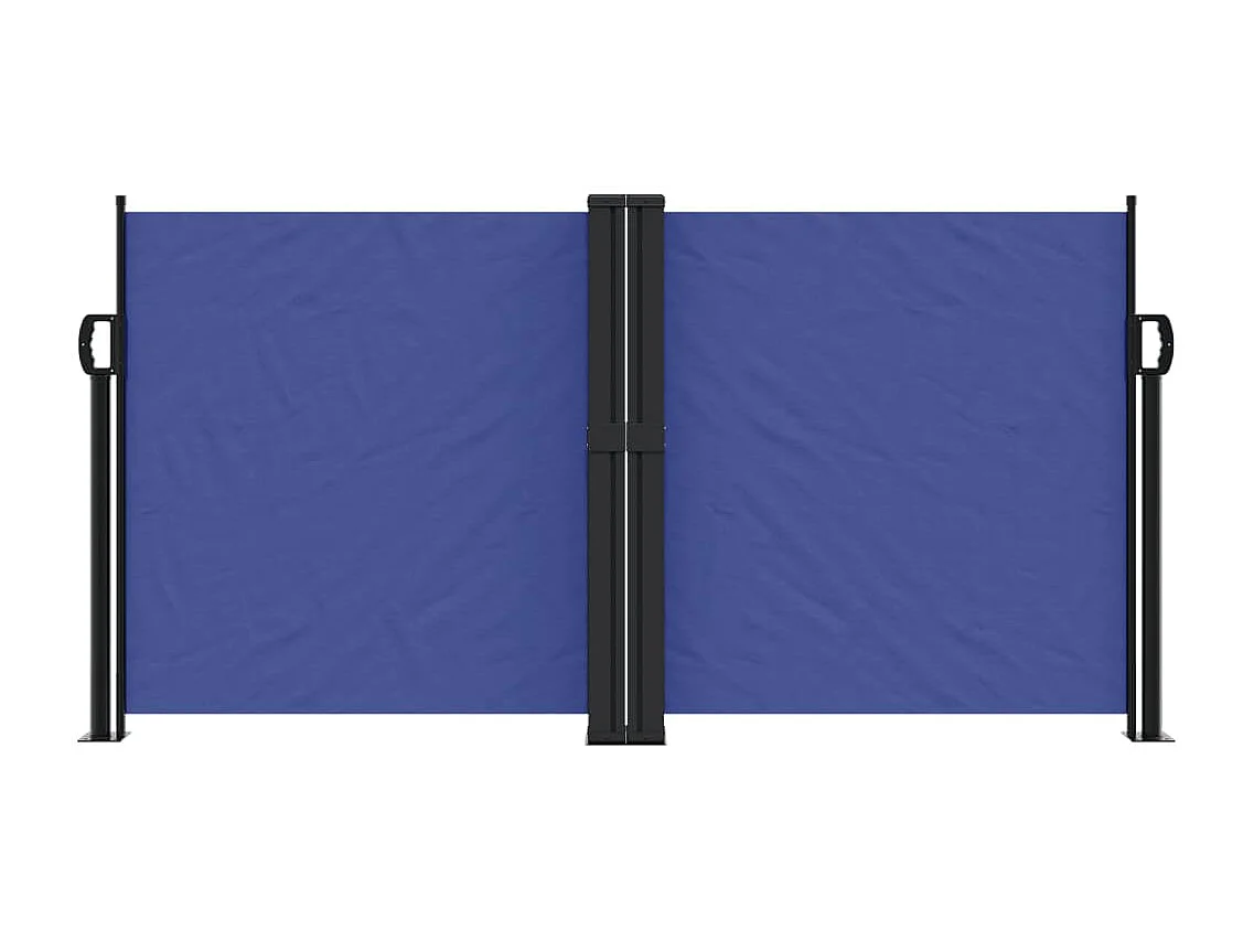 Auvent latéral rétractable bleu 120x1200