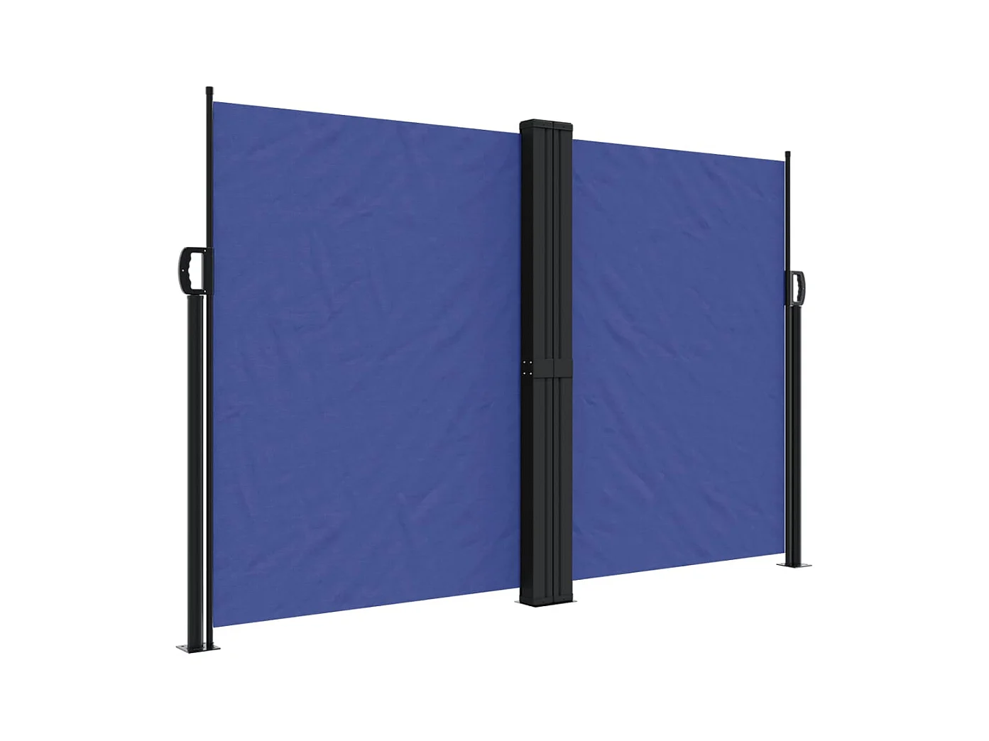 Auvent latéral rétractable bleu 160x600