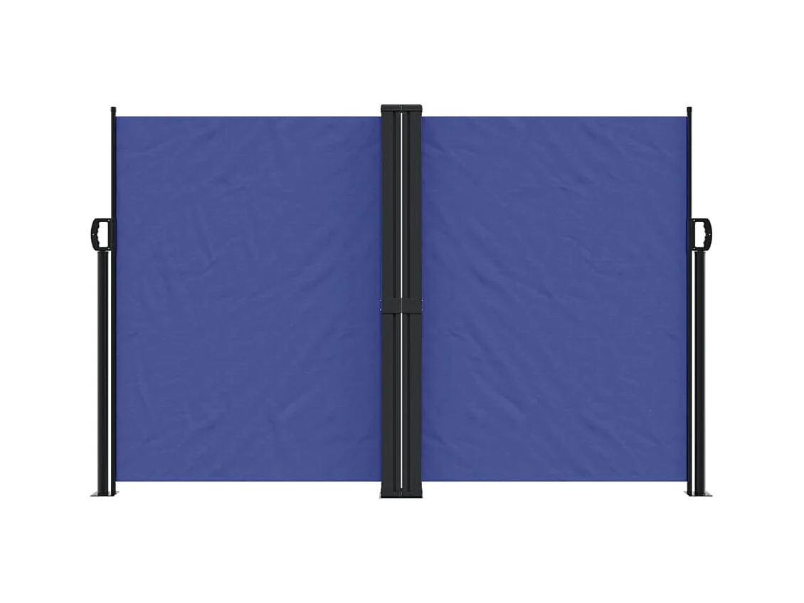 Auvent latéral rétractable bleu 160x600