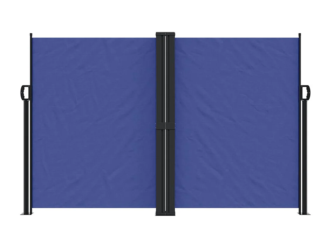 Auvent latéral rétractable bleu 160x600