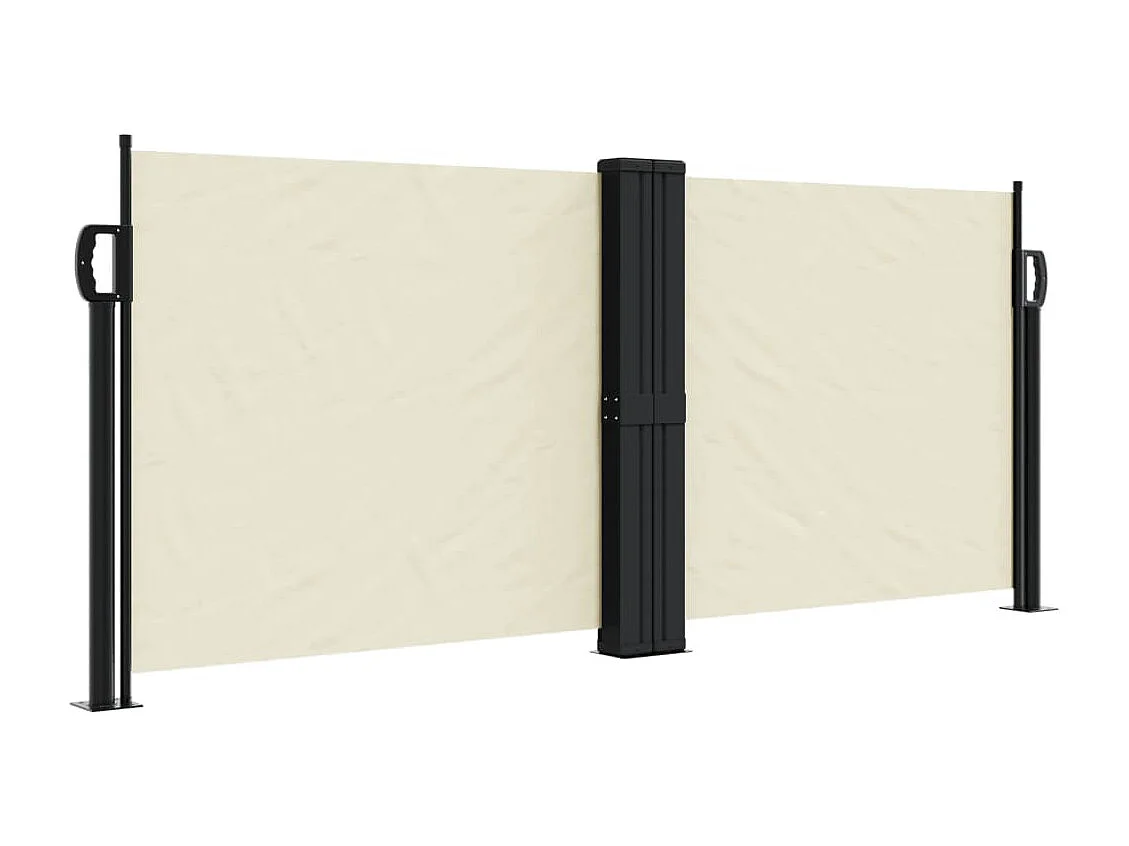 Auvent latéral rétractable crème 100x600