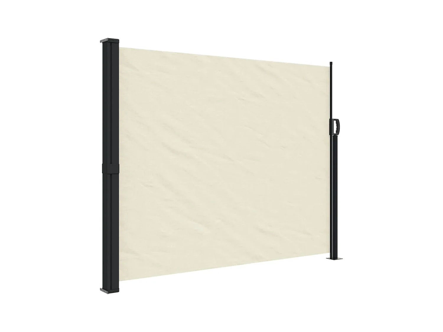 Auvent latéral rétractable crème 160x500