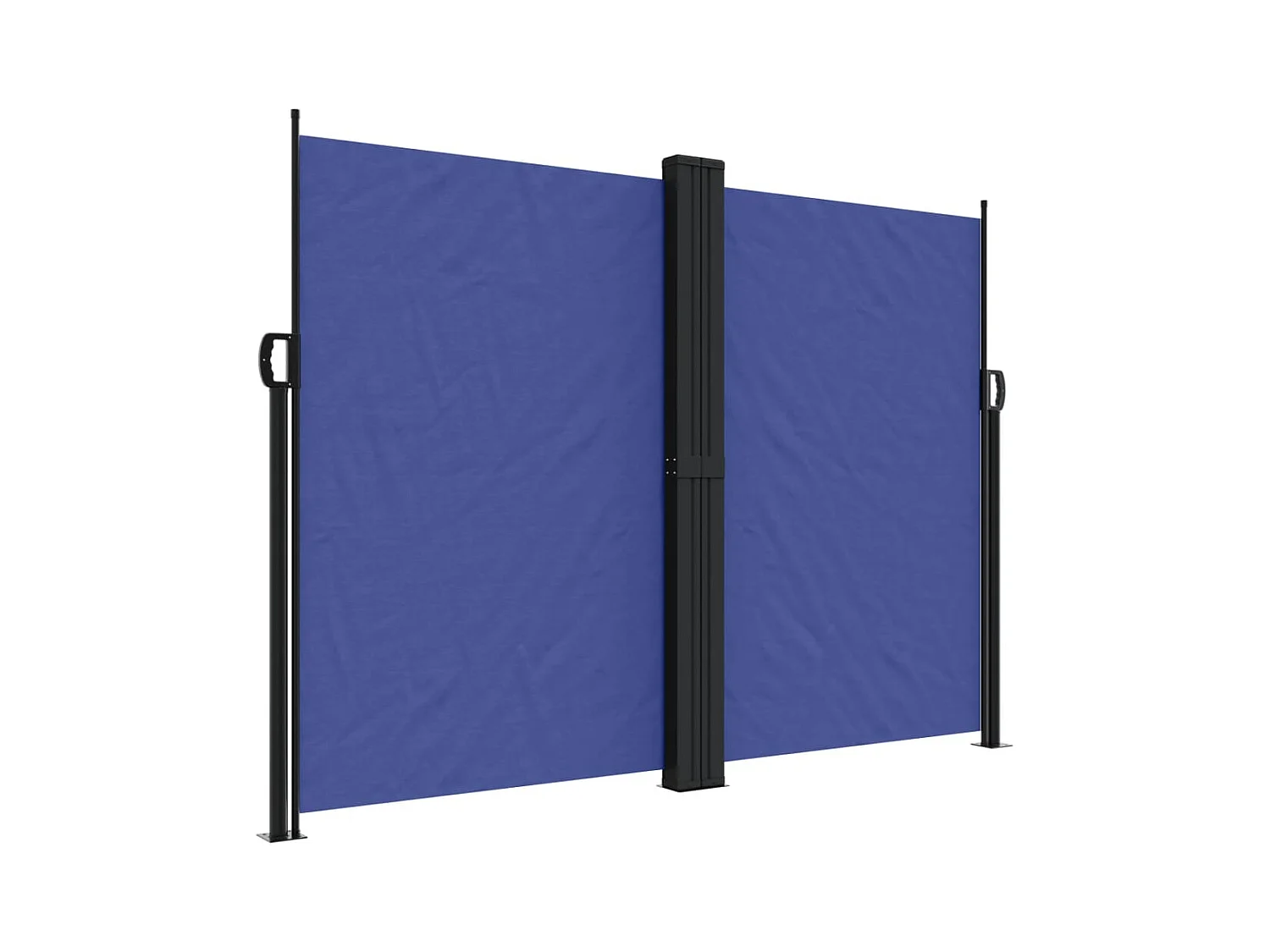 Auvent latéral rétractable bleu 180x600