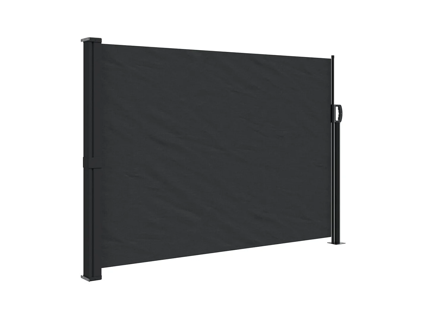 Auvent latéral rétractable noir 140x600