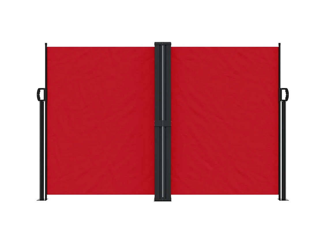 Auvent latéral rétractable rouge 160x600