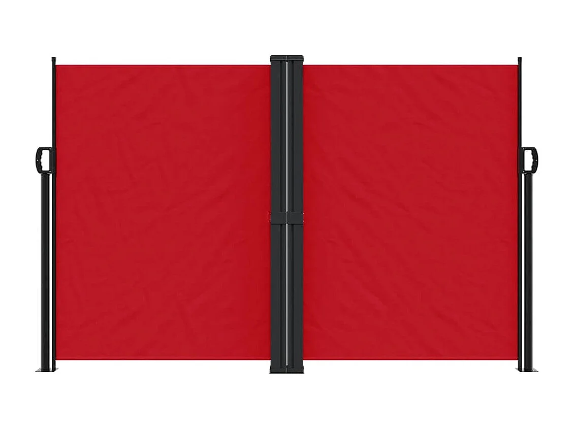 Auvent latéral rétractable rouge 160x600