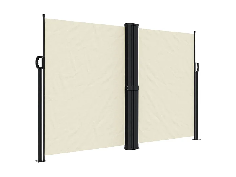 Auvent latéral rétractable crème 160x600