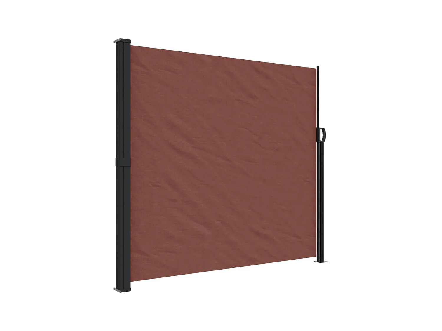 Auvent latéral rétractable marron 180x500