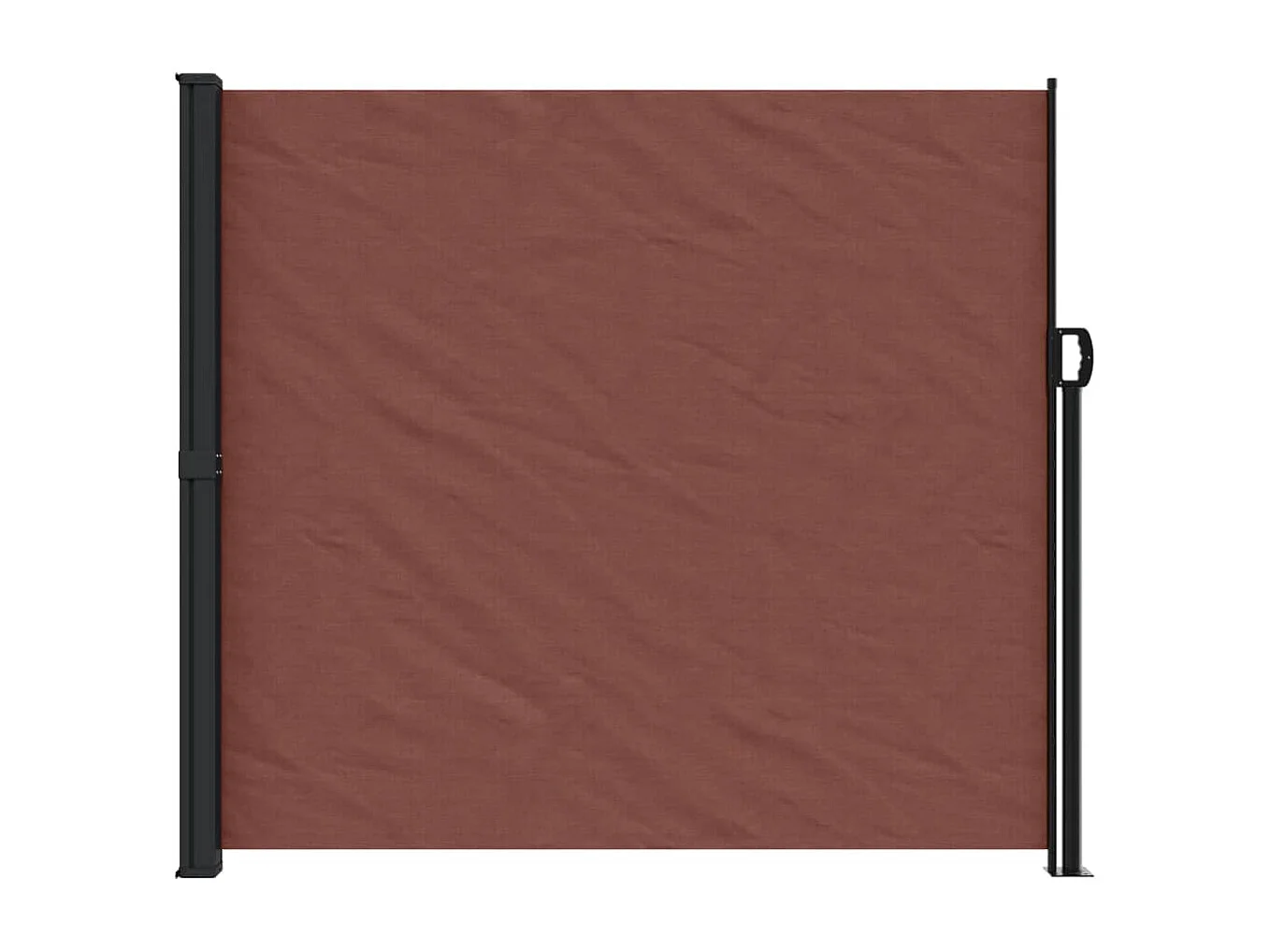 Auvent latéral rétractable marron 180x500