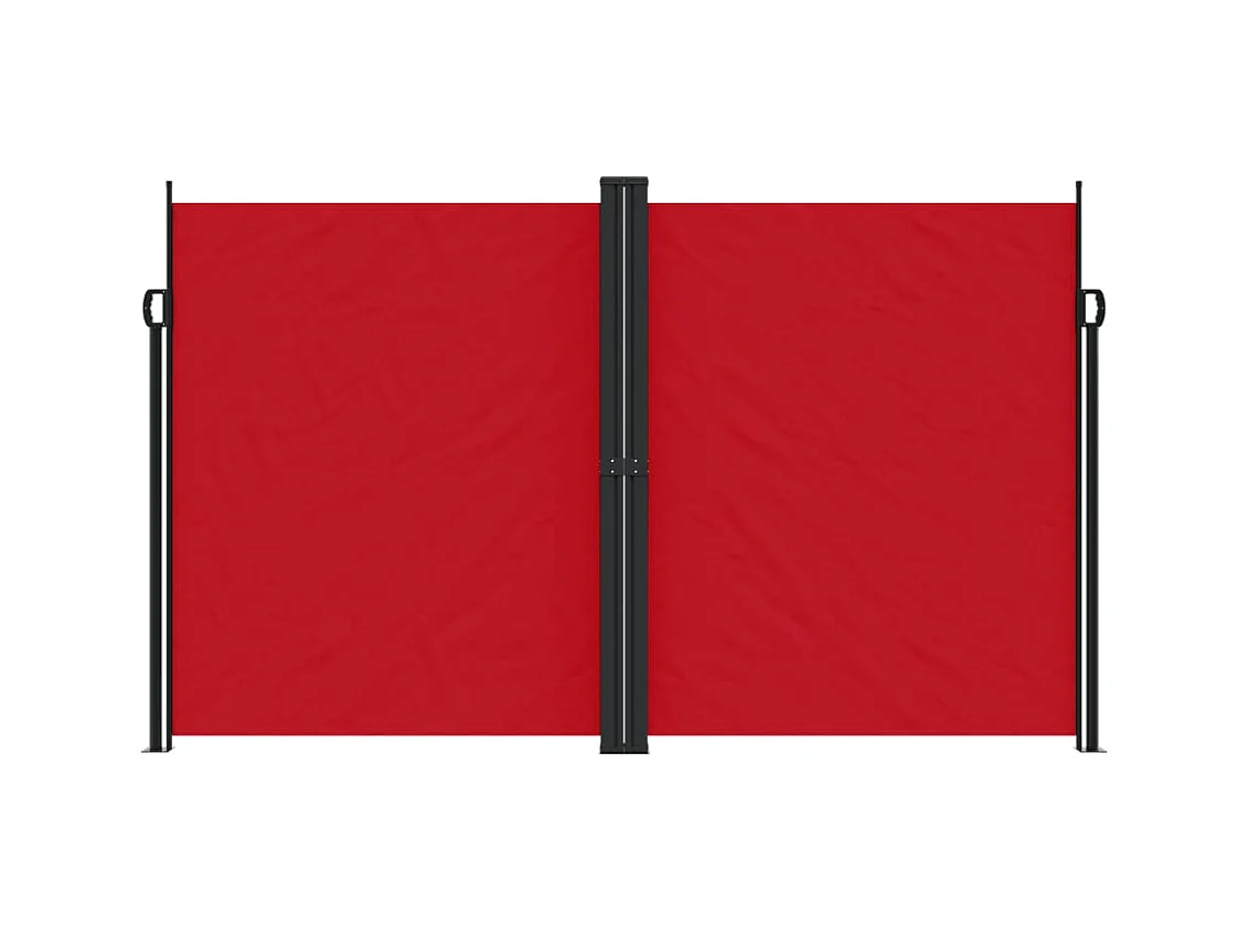 Auvent latéral rétractable rouge 200x600