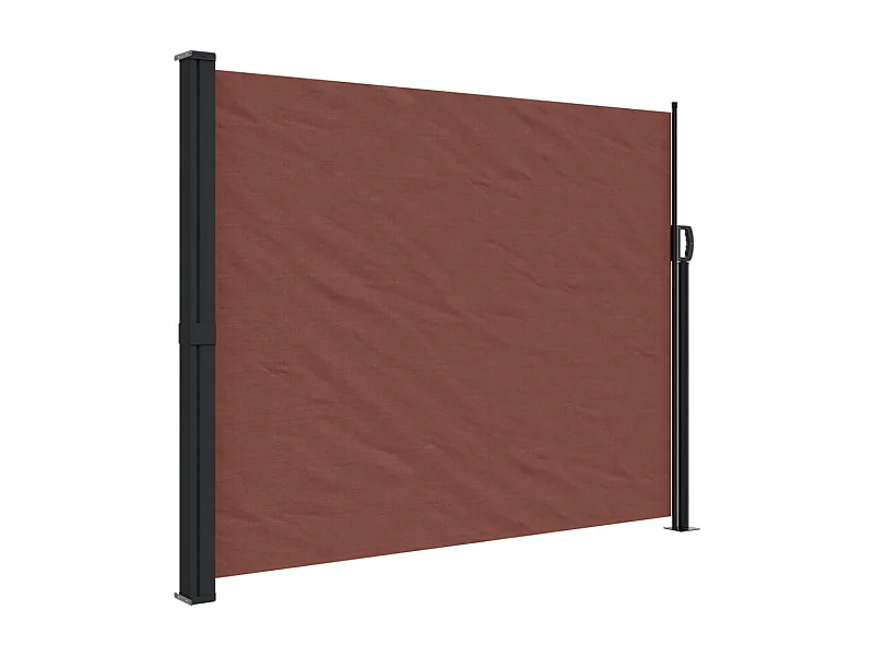 Auvent latéral rétractable marron 160x500