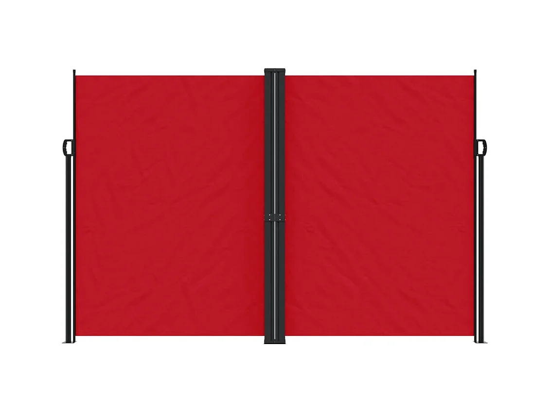 Auvent latéral rétractable rouge 220x1000